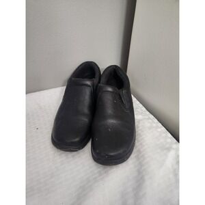 Tredsafe Women Black Slip On Work Shoes Clogs Slip Resistant Service 8W